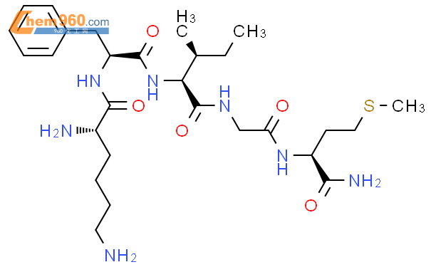 (2S)-2,6-diamino-N-[(2S)-1-[[(2S,3S)-1-[[2-[[(2S)-1-amino-4-methylsulfanyl-1-oxobutan-2-yl]amino]-2-oxoethyl]amino]-3-methyl-1-oxopentan-2-yl]amino]-1-oxo-3-phenylpropan-2-yl]hexanamide