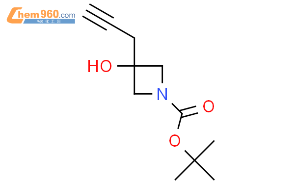 tert-butyl 3-hydroxy-3-(prop-2-yn-1-yl)azetidine-1-carboxylate结构式图片|1429122-65-5结构式图片