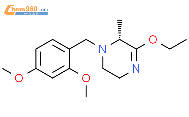 Pyrazine, 1-[(2,4-dimethoxyphenyl)methyl]-3-ethoxy-1,2,5,6-tetrahydro-2-methyl-, (2R)-