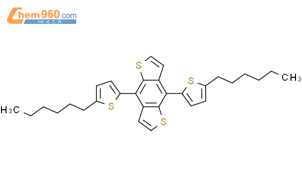 4,8-双(5-己基噻吩-2-基)苯并[1,2-b:4,5-b']二噻吩结构式图片|1431705-25-7结构式图片