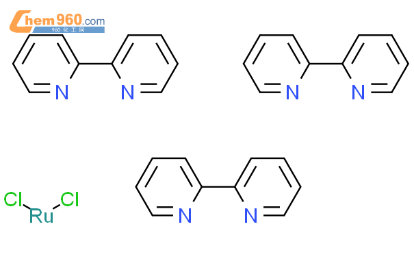 三(2,2'-联吡啶)二氯化钌结构式