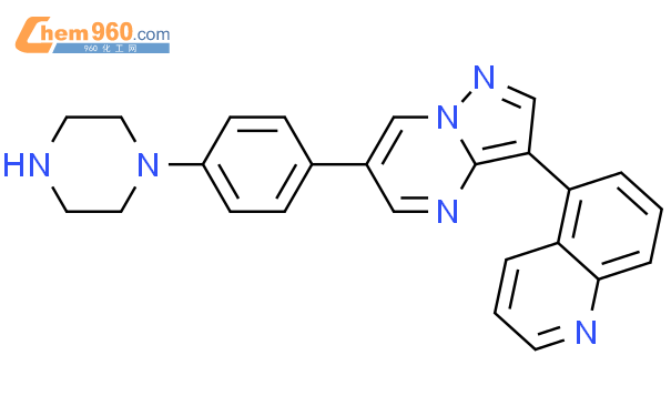 5-（6-（4-（哌嗪-1-基）苯基）吡唑并[1,5-a]嘧啶-3-基）喹啉