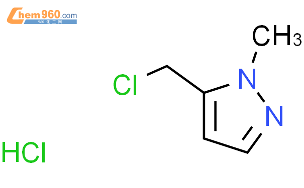 5-(氯甲基)-1-甲基-1H-吡唑盐酸盐结构式图片|1434128-56-9结构式图片