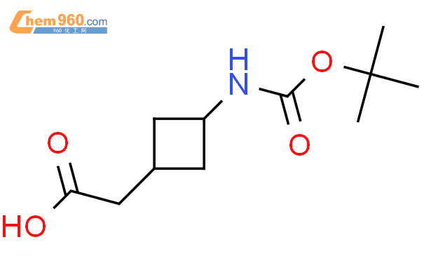 2-[3-(tert-Butoxycarbonylamino)cyclobutyl]acetic acid结构式图片|1434142-05-8结构式图片