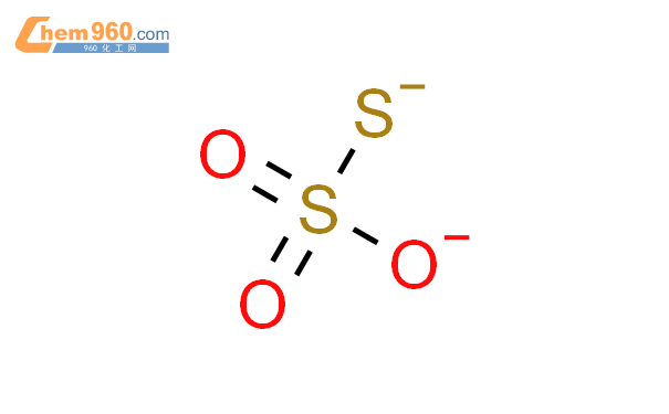硫代硫酸根离子结构式