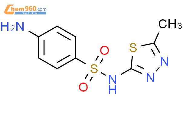 磺胺甲噻二唑结构式图片|144-82-1结构式图片