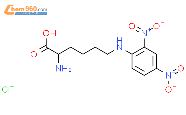 Nε-(2,4-二硝基苯基)-L-赖氨酸盐酸盐结构式图片|14401-10-6结构式图片
