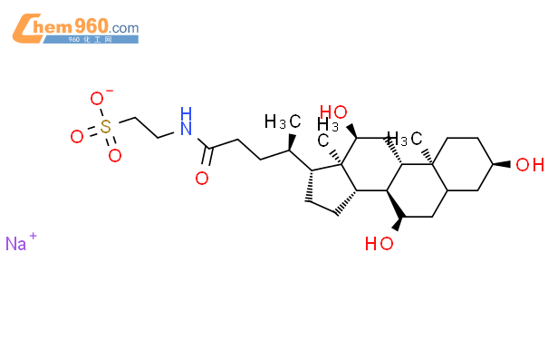 牛磺胆酸钠结构式图片|145-42-6结构式图片
