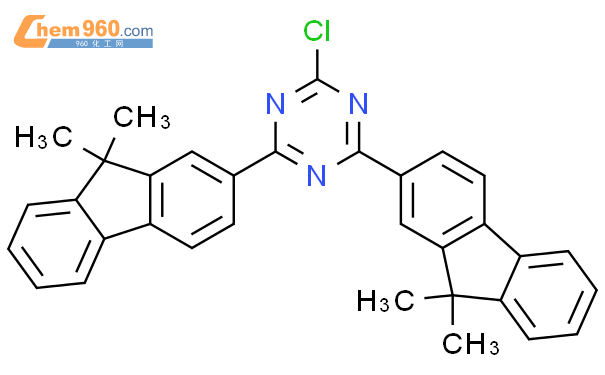 2-氯-4,6-二（9,9-二甲基芴-2-）1,3,5-三嗪