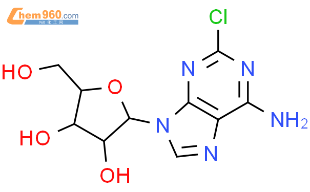 2-氯腺苷结构式图片|146-77-0结构式图片