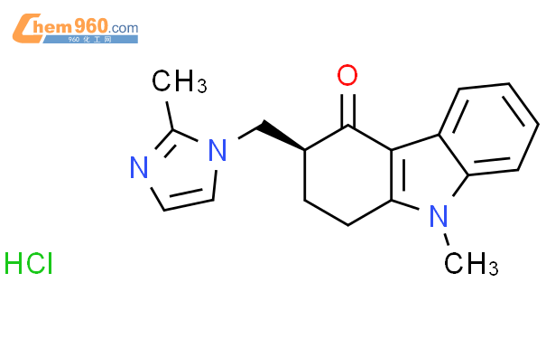 4H-Carbazol-4-one,1,2,3,9-tetrahydro-9-methyl-3-[(2-methyl-1H-imidazol-1-yl)methyl]-,monohydrochloride, (S)- (9CI)
