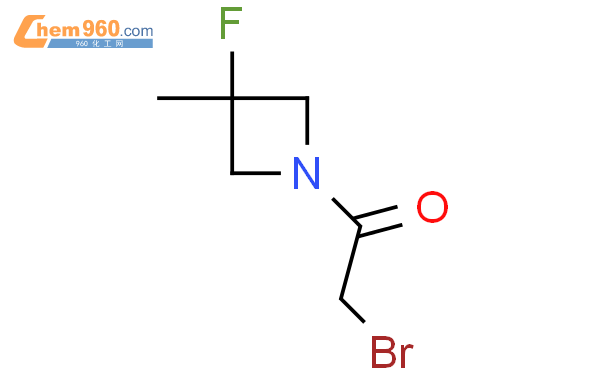 2溴13氟3甲基氮杂环丁烷基乙酮结构式