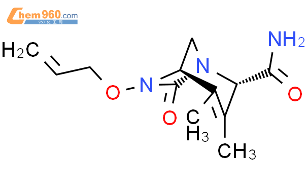 (1R,2S,5R)-3,4-Dimethyl-7-oxo-6-(2-propen-1-
yloxy)-1,6-diazabicyclo[3.2.1]oct-3-ene-2-
carboxamide