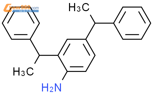 146722-94-3,BENZENAMINE, 2,4-BIS(1-PHENYLETHYL)-化学式、结构式、分子式、mol – 960化工网