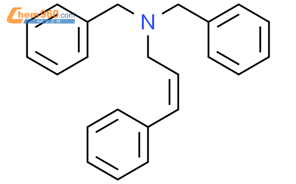 147452 43 5 Benzenemethanamine N Phenylmethyl N [ 2e 3 Phenyl 2 Propen 1 Yl] 化学式、结构式、分子式、mol