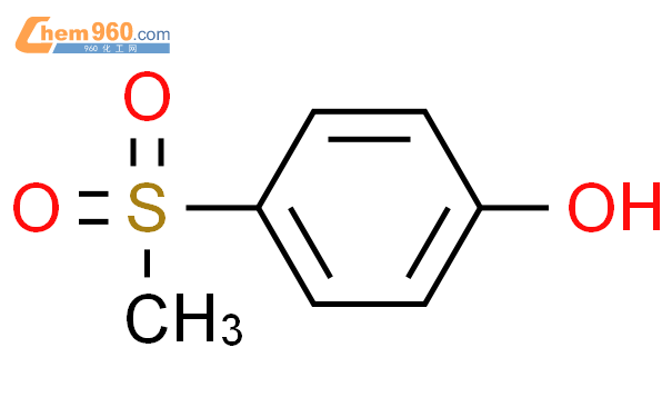 4-甲基磺酰苯酚结构式