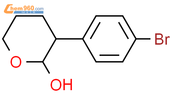 3-(4-溴苯基)四氢-2H-吡喃-2-醇结构式