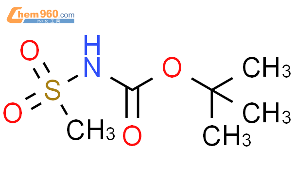 N-甲基磺酰基氨基甲酸叔丁酯结构式图片|147751-16-4结构式图片