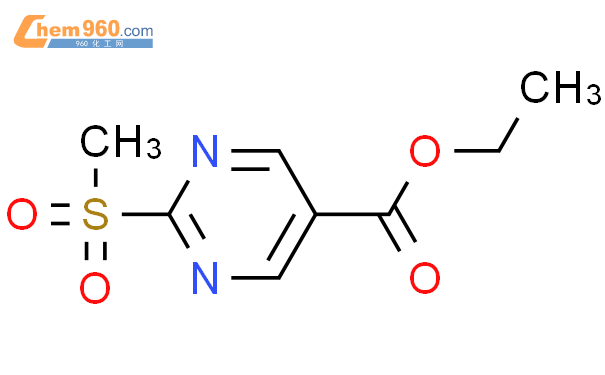 2-(甲基磺酰基)嘧啶-5-羧酸乙酯结构式图片|148550-51-0结构式图片