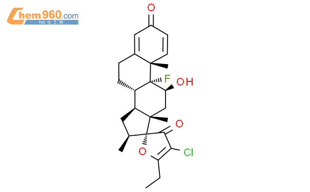 (17R)-4’-Chloro-5’-ethyl-9-fluoro-11β-hydroxy-16β-methylspiro[androsta-1,4-diene-17,2’(3’H)-furan]-3