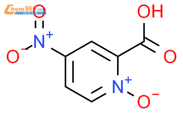 4-硝基吡啶-2-甲酸 1-氧化物结构式