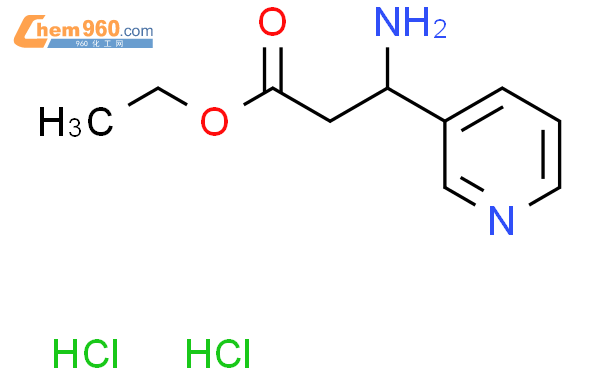 3-氨基-3-吡啶-3-丙酸乙酯双盐酸盐结构式图片|149498-96-4结构式图片