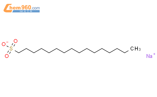 十六烷基磺酸钠结构式图片|15015-81-3结构式图片