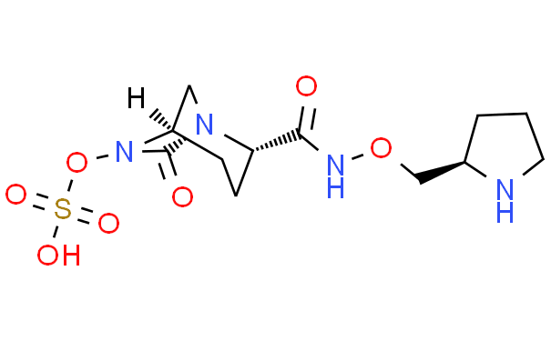 (2S,5R)-7-oxo-N-[(2R)-pyrrolidin-2-ylmethyloxy]-6-(sulfooxy)-1,6-diazabicyclo[3.2.1]octane-2-carboxamide