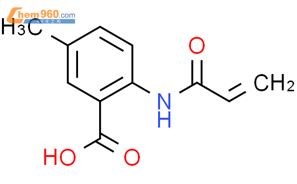 (9ci)-5-甲基-2-[(1-氧代-2-丙烯基)氨基]-苯甲酸