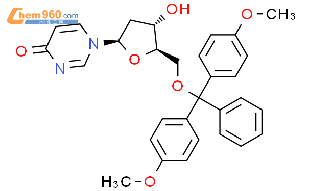 2-Deoxy-2’-deoxy-5’-(4,4’-dimethoxytrityl)uridine结构式图片|151503-26-3结构式图片