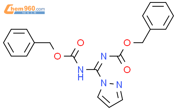 Carbamic acid,N-[[[(phenylmethoxy)carbonyl]amino]-1H-pyrazol-1-ylmethylene]-, phenylmethylester