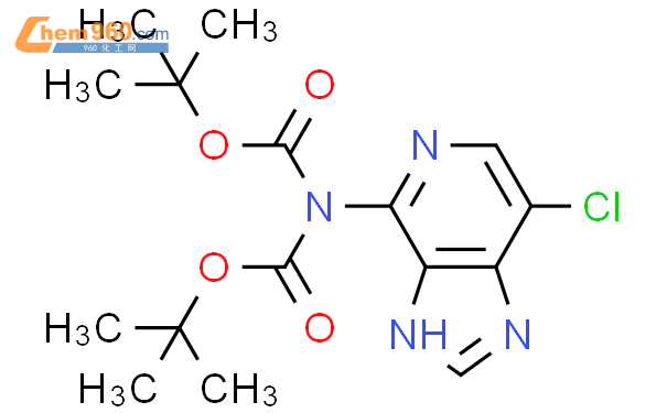 1523571 14 3 Tert Butyl N Tert Butoxy Carbonyl N 7 Chloro 1H Imidazo 4 5 C Pyridin 4 Yl