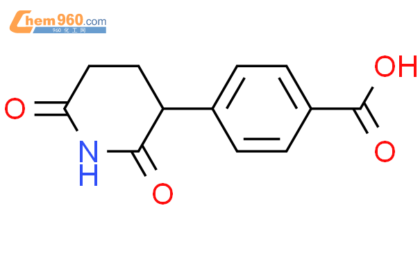 4-(2,6-二氧哌啶-3-基)苯甲酸结构式