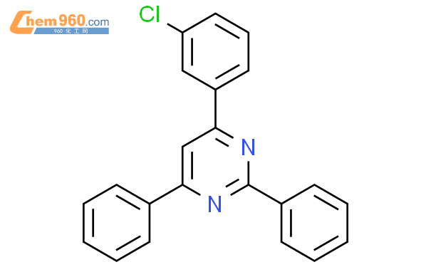 4-(3-氯苯基)-2,6-二苯基嘧啶结构式图片|1536209-87-6结构式图片
