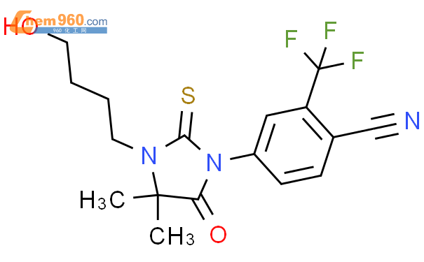 4-[2-硫代-3-(4-羟丁基)-4,4-二甲基-5-氧代咪唑烷-1-基]-2-三氟甲基苯腈
