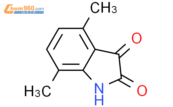 4,7-二甲基吲哚啉-2,3-二酮