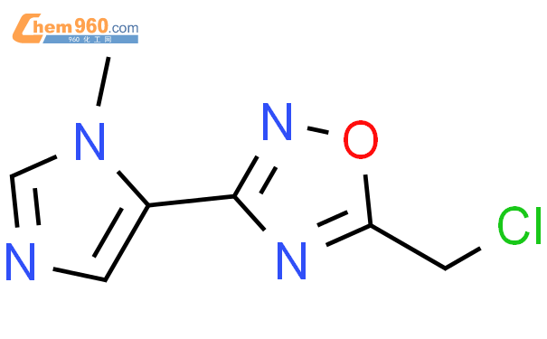 5-(chloromethyl)-3-(1-methyl-1H-imidazol-5-yl)-1,2,4-oxadiazole
