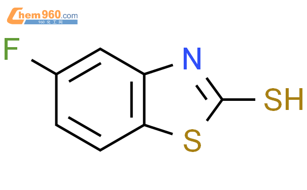 5-氟-2-疏基苯并噻唑结构式图片|155559-81-2结构式图片
