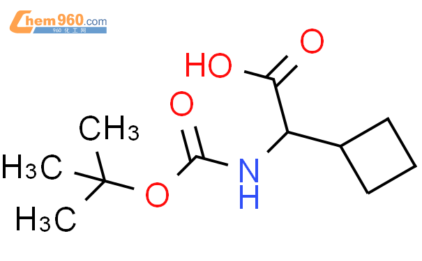 Boc-L-环丁基甘氨酸结构式图片|155905-77-4结构式图片