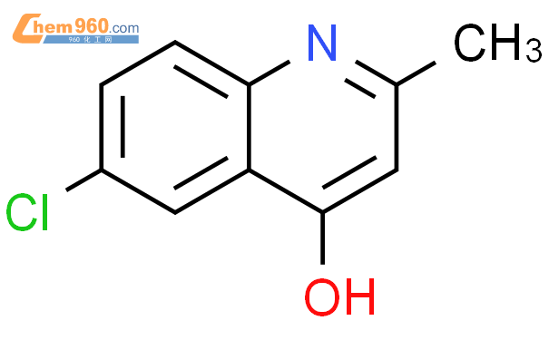 6-氯-2-甲基-4-羟基喹啉结构式