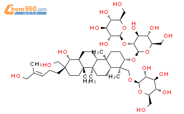 凤仙萜四醇苷 C结构式图片|156764-83-9结构式图片