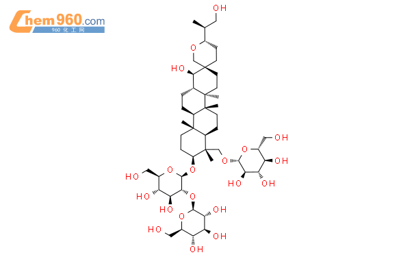 凤仙萜四醇皂苷A结构式图片|156791-82-1结构式图片