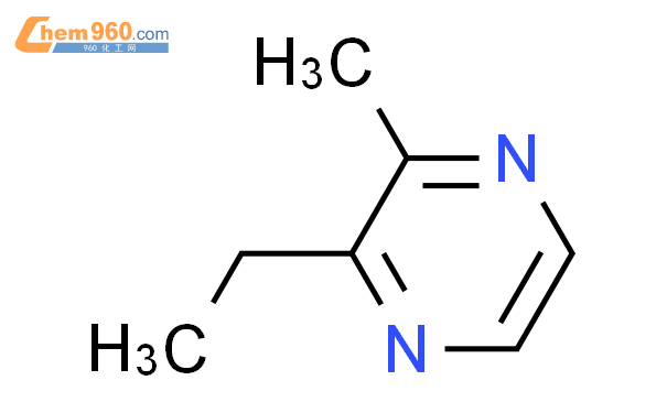 2-乙基-3-甲基吡嗪结构式