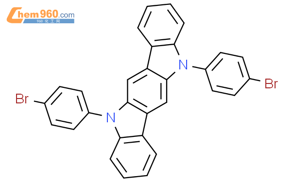 1571136-18-9_5,11-Di(4-bromophenyl)indolo[3,2-b]carbazoleCAS号:1571136 ...