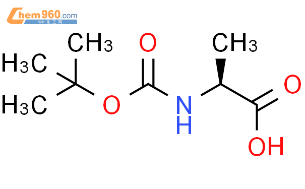 叔丁氧羰基-L-丙氨酸结构式图片|15761-38-3结构式图片