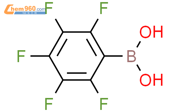 2,3,4,5,6-五氟苯硼酸结构式图片|1582-24-7结构式图片