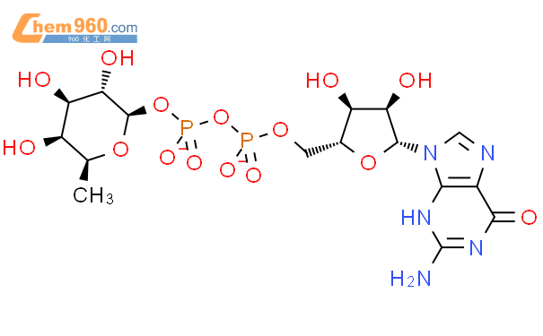 5'-二磷酸鸟嘌呤核苷-岩藻糖二钠盐结构式图片|15839-70-0结构式图片
