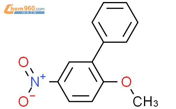2-苯基-4-硝基苯甲醚结构式