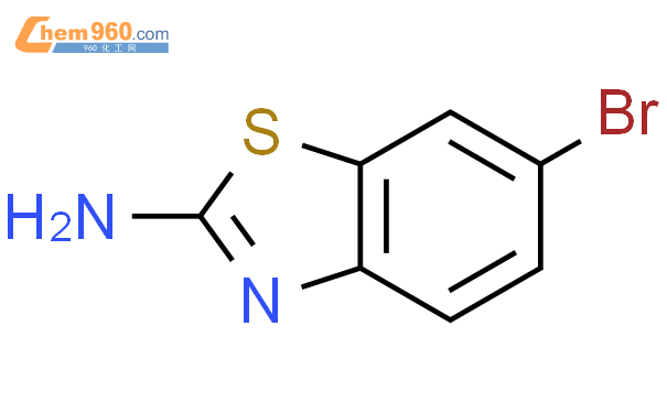 2-氨基-6-溴苯并噻唑结构式