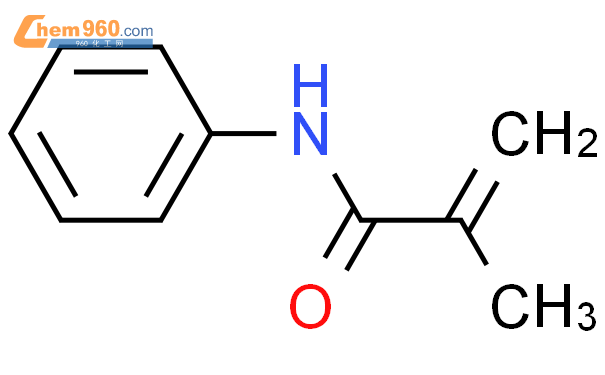 N-Phenylmethacrylamide  N-苯基甲基丙烯酰胺结构式图片|1611-83-2结构式图片